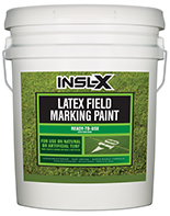 BREWSTER PAINT & DECORATING CENTER Insl-X Latex Field Marking Paint is specifically designed for use on natural or artificial turf, concrete and asphalt, as a semi-permanent coating for line marking or artistic graphics.

Fast Drying
Water-Based Formula
Will Not Kill Grassboom